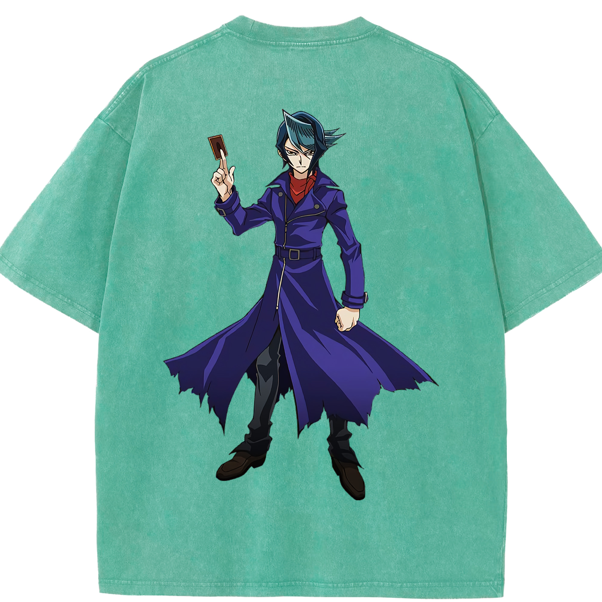 （画像用） 遊☆戯☆王 Yu-Gi-Oh! 綿100% ヴィンテージ風 半袖Tシャツ（背面プリント）
